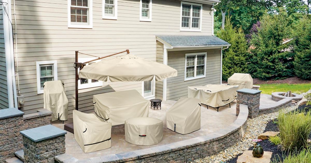 Porch Shield heavy-duty handles on 32in cover enable easy on/off.