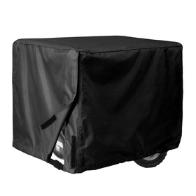 Porch Shield generator cover side view showing a snug 32x24x24 inch fit