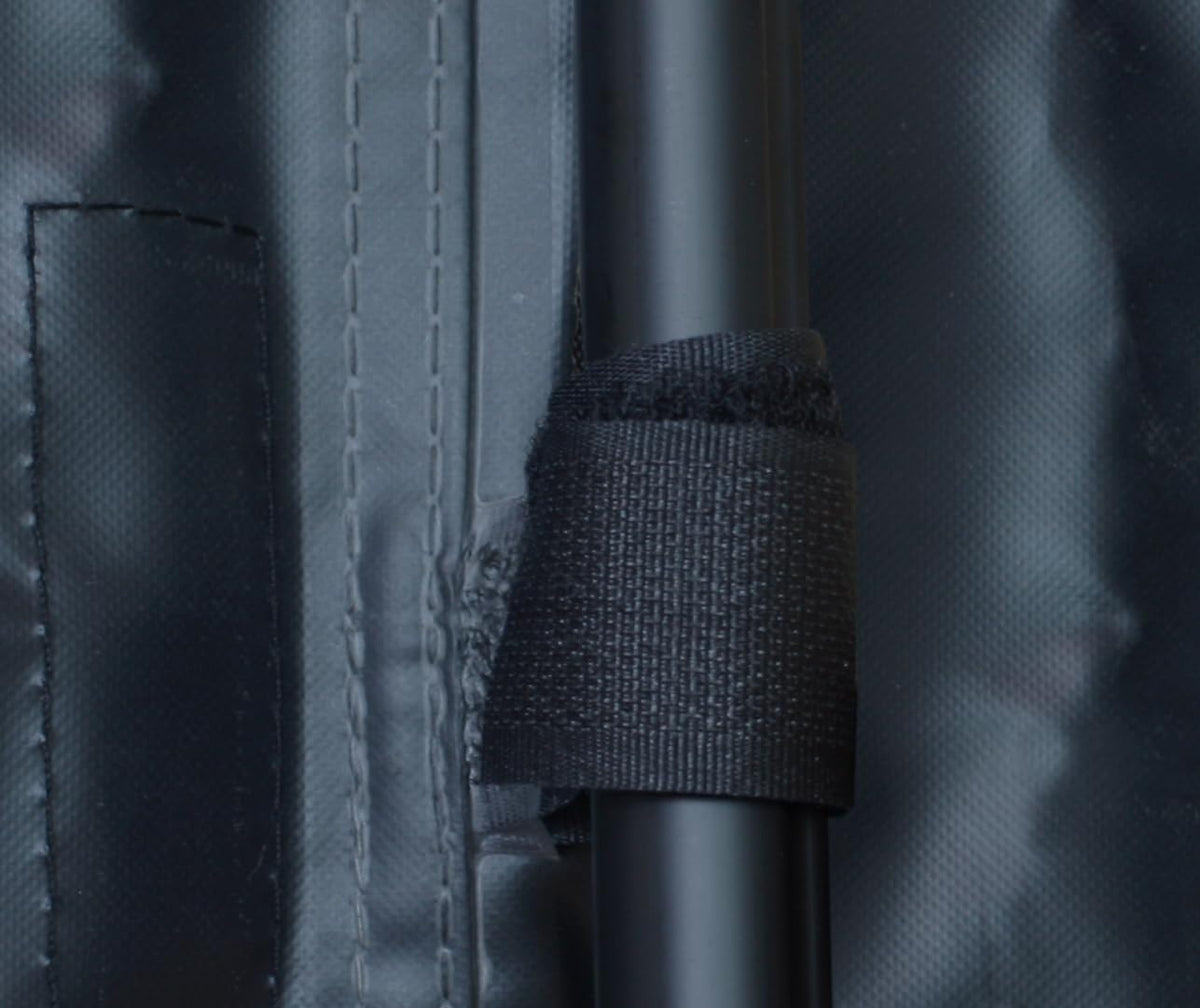 Porch Shield installed on generator with Velcro enables quick, tool-free access