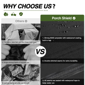 Porch Shield griddle cover provides a 4-burner fit for larger flat tops.