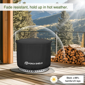 Porch Shield heavy-duty handles on both sides enable easy removal.
