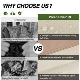 Porch Shield UV fadeproof coating preserves color and vibrancy year after year.