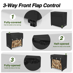 Porch Shield velcro strap closures securing the cover