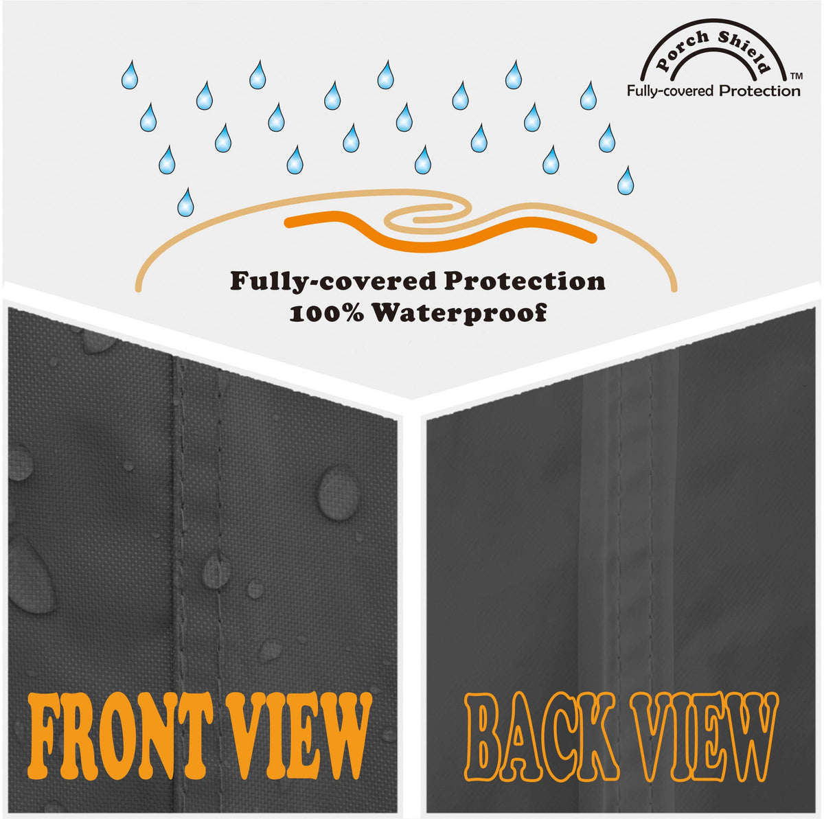 Porch Shield waterproof lamination undercoating protects against weather