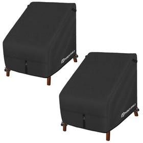 Porch Shield waterproof patio chair cover front view protecting high-back chair from rain
