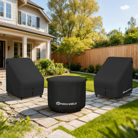 Porch Shield Yukon cover features side handles for easy removal.