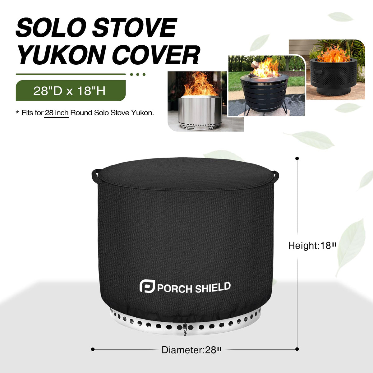 Porch Shield waterproof undercoating keeps your Yukon fire pit dry in storms.