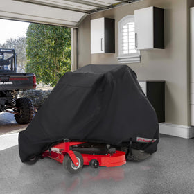 Porch Shield mower cover with durable handles for easy on/off