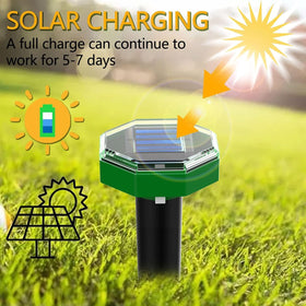 Porfisei waterproof mole repellent durable unit resists rain outdoors.