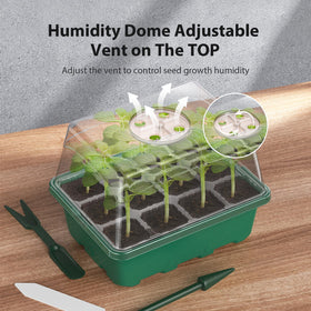 POROLIR Seed Starter Tray compact, stackable design fits balconies and windowsills.
