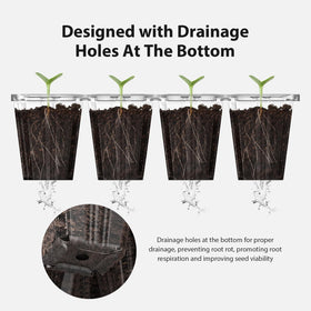 POROLIR Seed Starter Tray easy removal protects delicate roots during checks.