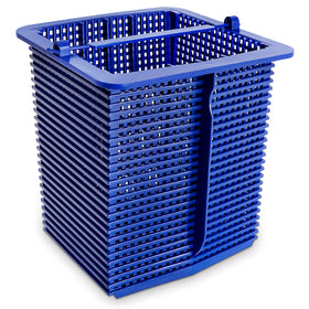 Porscan SPX1600M skimmer basket top view highlights durable plastic construction