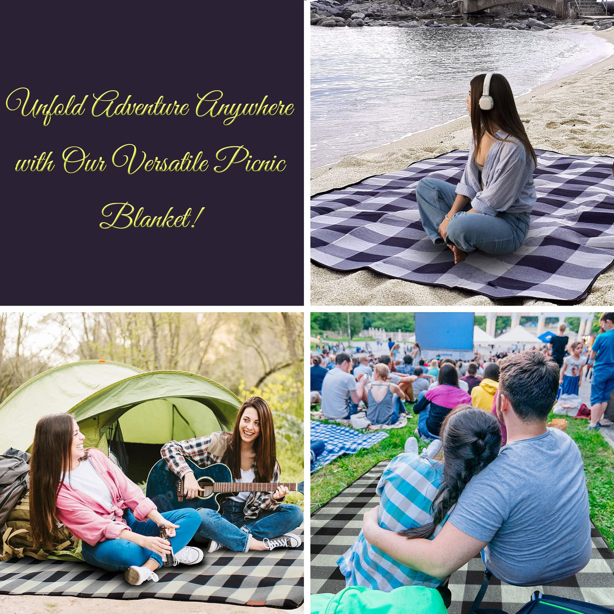 PortableAnd Picnic Blanket used for family outings and picnics