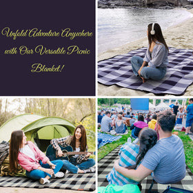 PortableAnd Picnic Blanket used for family outings and picnics