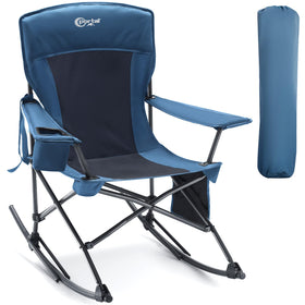 Portal Outdoor Rocking Chair on a campsite offering comfortable outdoor seating