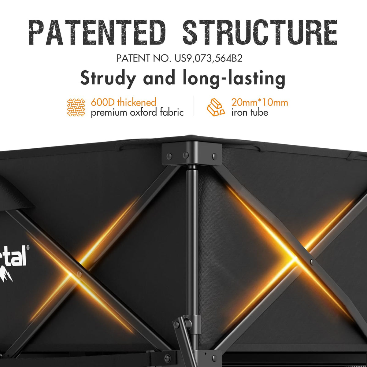 Portal wagon features rear tailgate, side pockets, and cup holders for organization