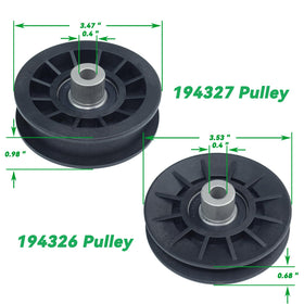 POSEAGLE 532194327 flat idler pulley close-up