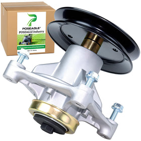 Poseagle 604214 spindle assembly for Hustler Raptor replaces worn parts to improve blade performance.