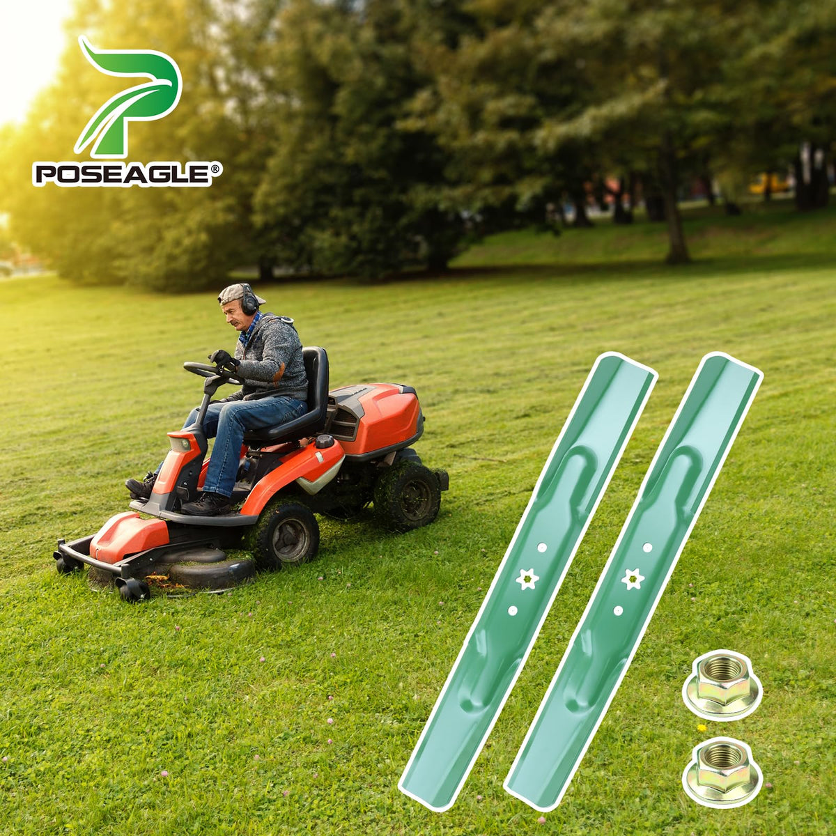 Includes two blade nuts for fast, secure re-installation.