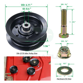 POSEAGLE belt 119-8820, 1/2x142, reliable drive belt.