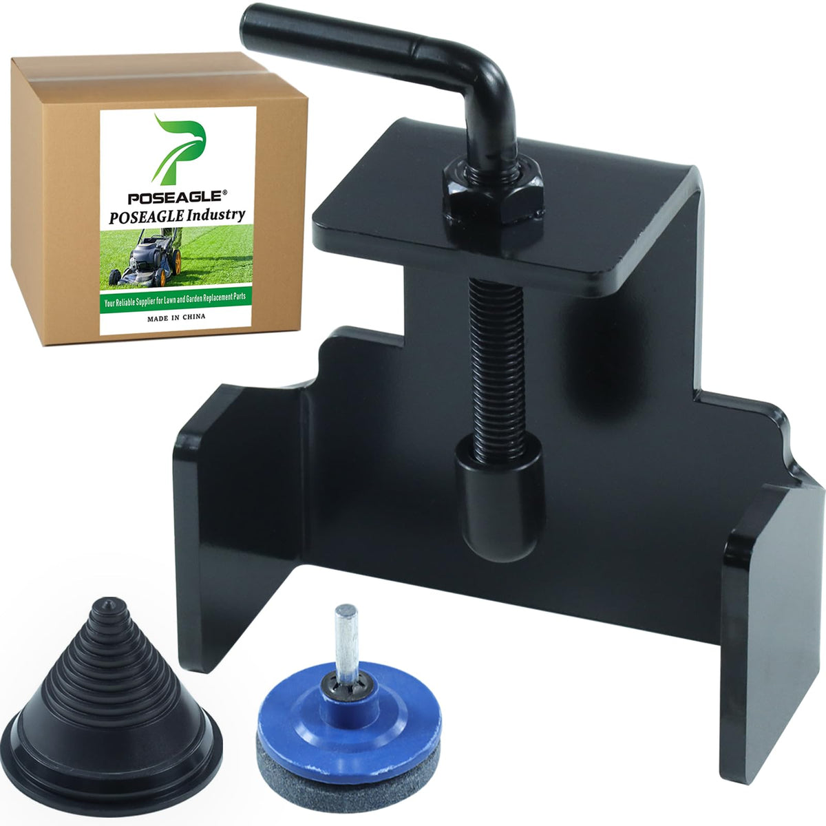 POSEAGLE blade removal tool for quick mower maintenance