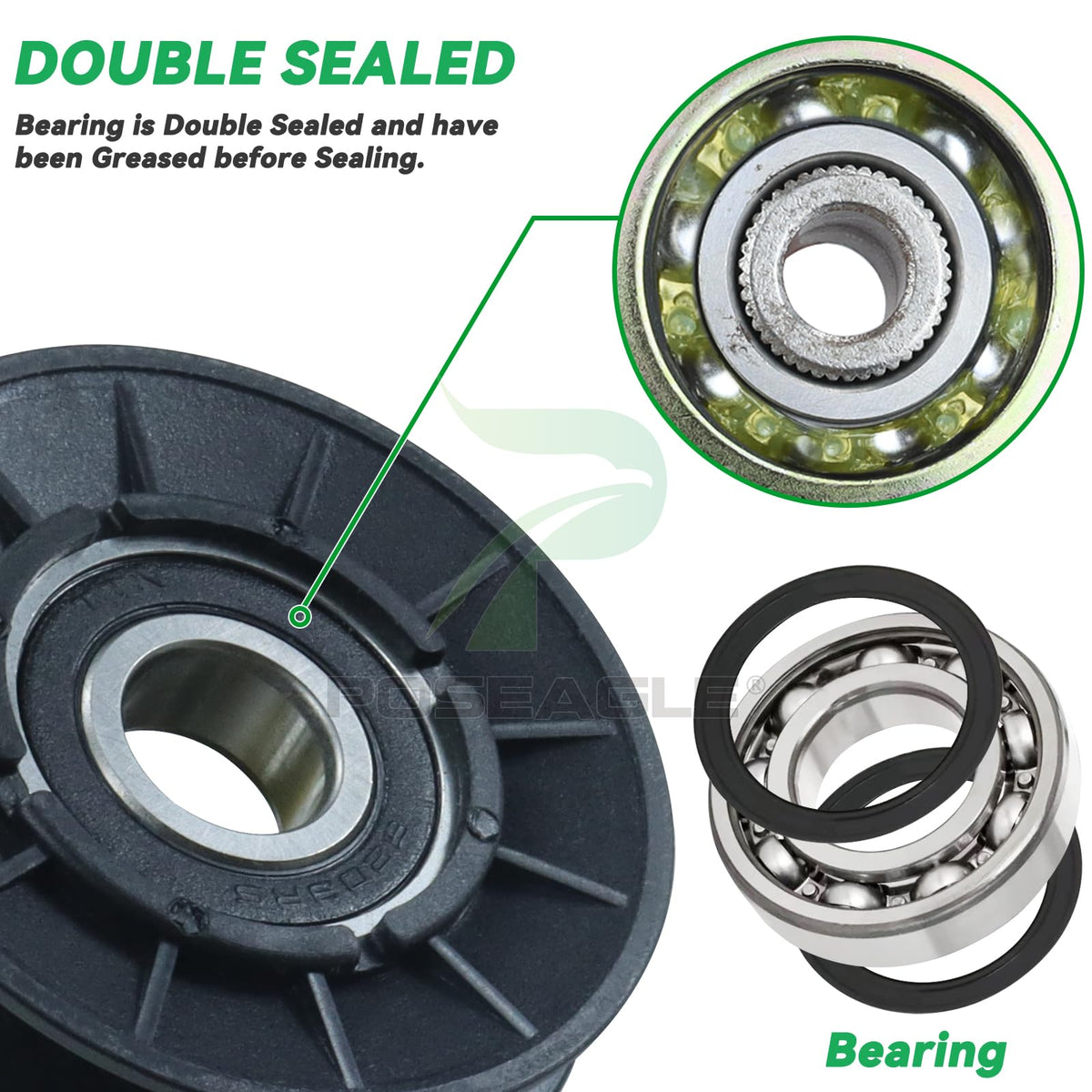 POSEAGLE compatibility image – fits John Deere tractors across multiple series.