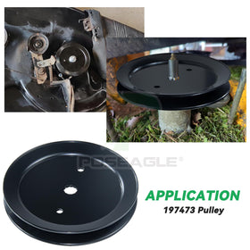 POSEAGLE corrosion-resistant finish ensures longevity in wet grass and muddy yards.