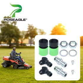 POSEAGLE adapter nozzle for deck wash kit enabling mower deck rinsing.