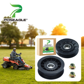 POSEAGLE GX20287 flat idler pulley image – precise belt alignment during mowing tasks.