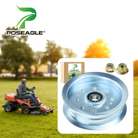 POSEAGLE GY20629 idler pulley flat design showing smooth belt operation