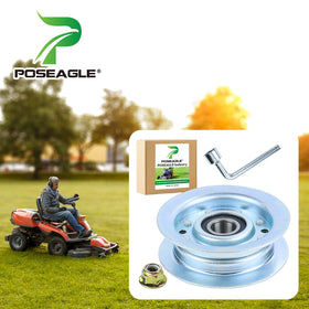 POSEAGLE GY22172 idler pulley side view showing robust steel design