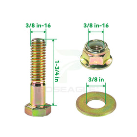 POSEAGLE hardware kit image showing bolts washers and nuts for quick install