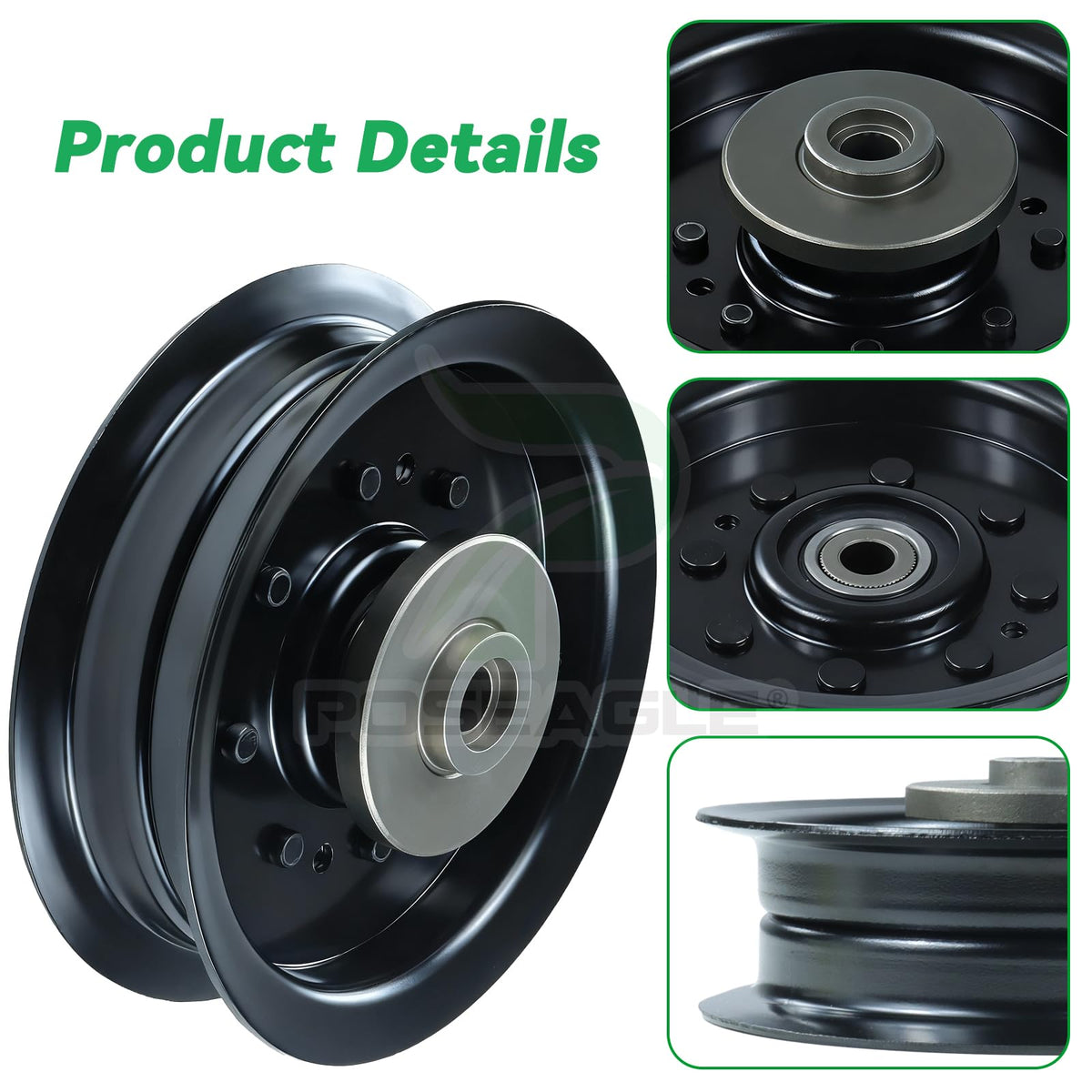 Hardware kit ready for easy installation and secure belt drive