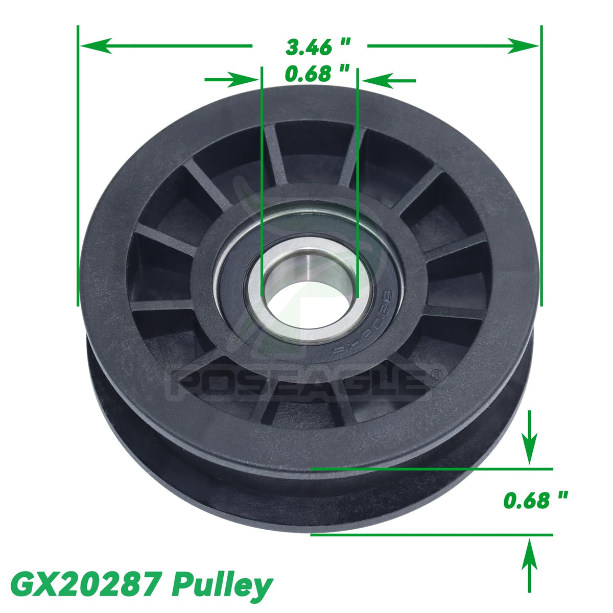 POSEAGLE hardware kit flanged nuts image – secure mounting for pulleys.