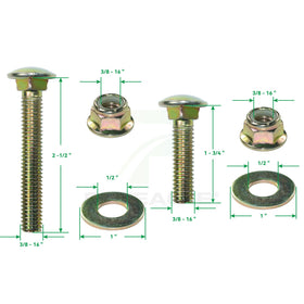 POSEAGLE hardware kit with bolts, washers, nuts for installation