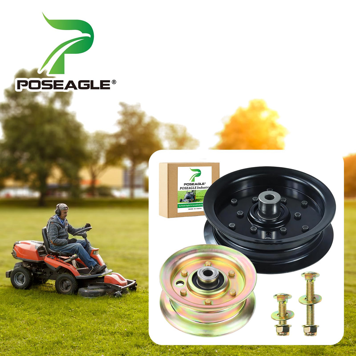 POSEAGLE 532177968 idler pulley supports smooth belt tracking