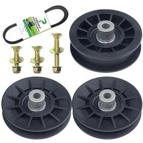 POSEAGLE idler pulley 532194326 replacement for Husqvarna mowers improves belt stability