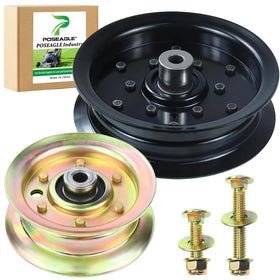 POSEAGLE 532196106 idler pulley for Husqvarna mowers reduces belt wear