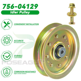 POSEAGLE idler pulley supports reliable belt performance on wet or uneven terrain.