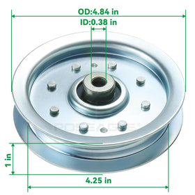 POSEAGLE idler pulley inner diameter 0.38 inches provides correct clearance and fit