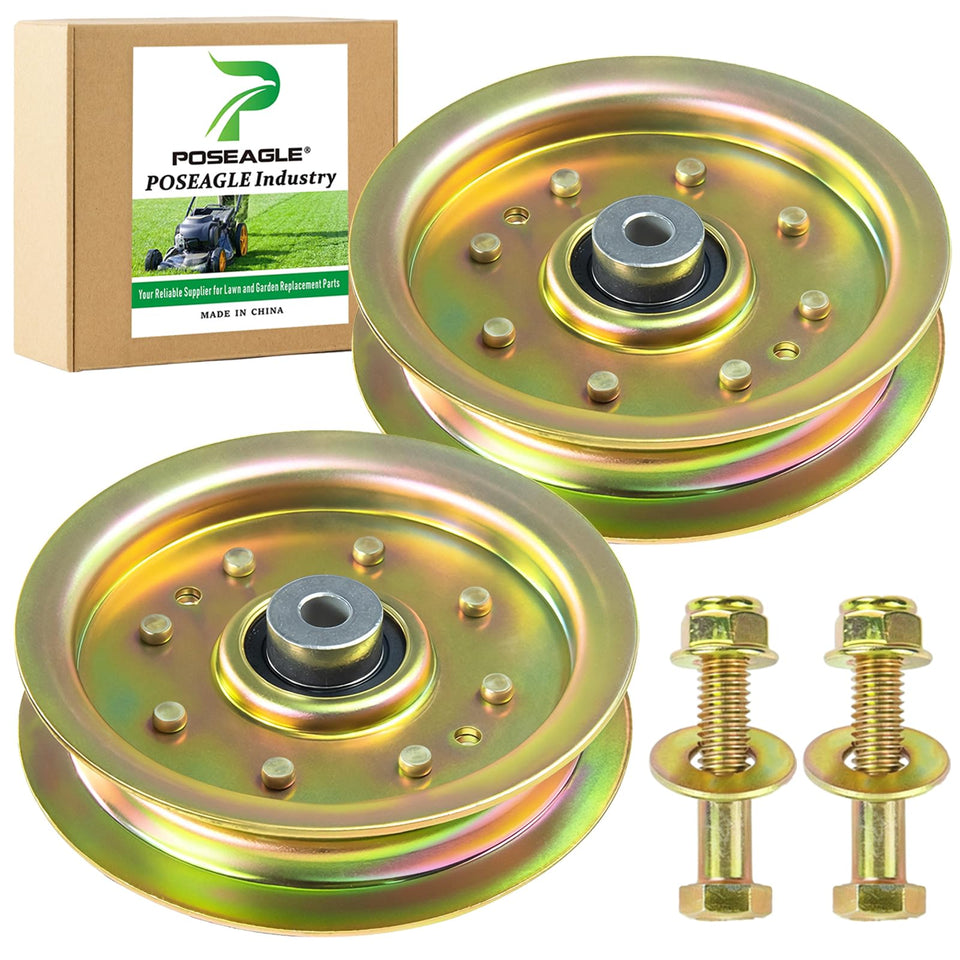POSEAGLE idler pulley with 4.84 inch OD ensures smooth belt operation on compatible mowers.