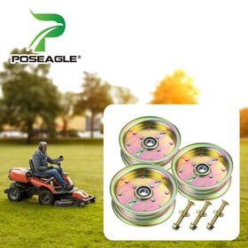 POSEAGLE idler pulley replacement for Husqvarna 539132728 with direct-fit design.