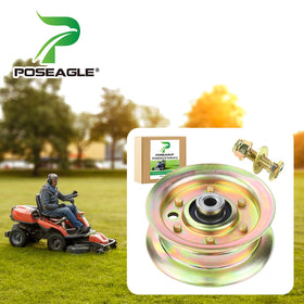 POSEAGLE idler pulley side view; precise fitment for mower decks.