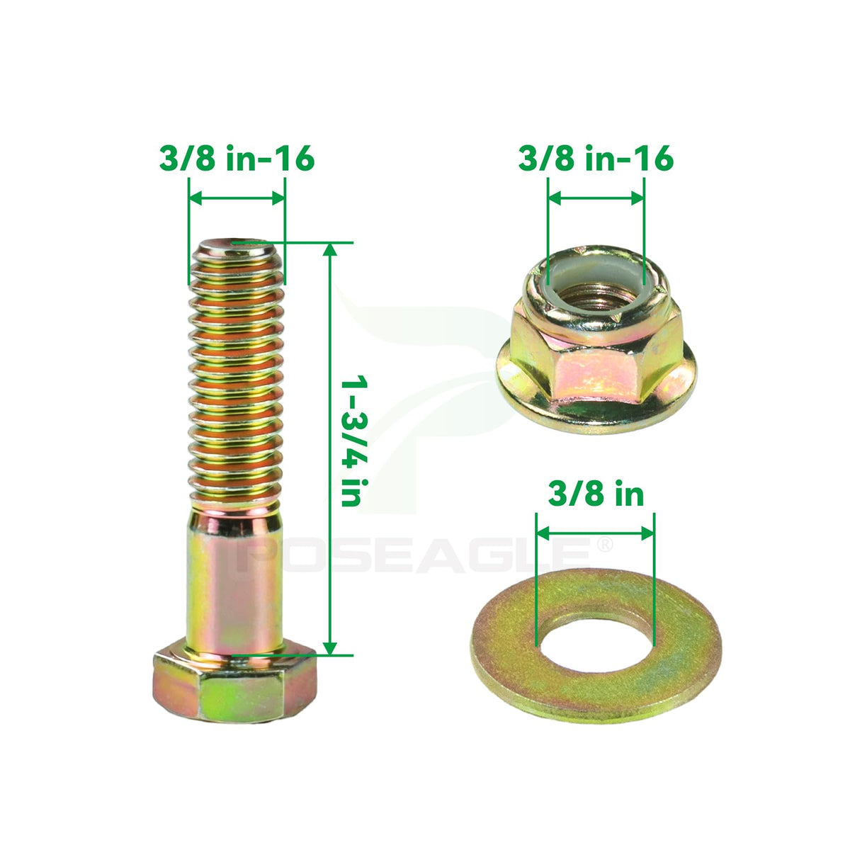 POSEAGLE 0-38 inch inner diameter ensures precise belt alignment.