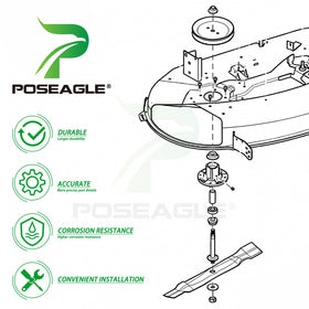 POSEAGLE installation-ready kit image implies straightforward replacement for improved mowing.