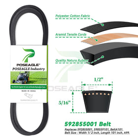 POSEAGLE jonsered poulan 42-inch fitment for versatile mower support