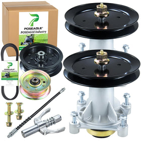 POSEAGLE spindle assembly detail showing durable construction for mower maintenance