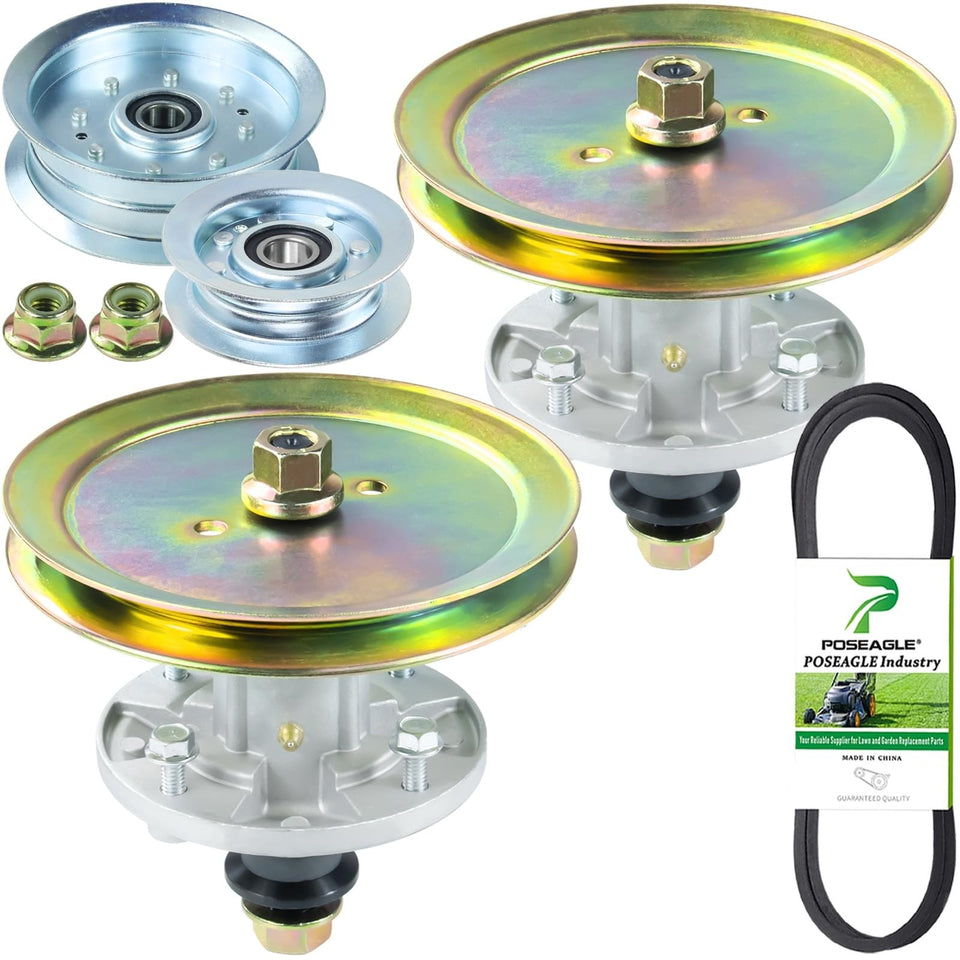 POSEAGLE spindle assembly gy21098 close-up for smooth, consistent mowing results.