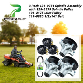 POSEAGLE spindle pulley 125-5575 for Toro, durable belt alignment.