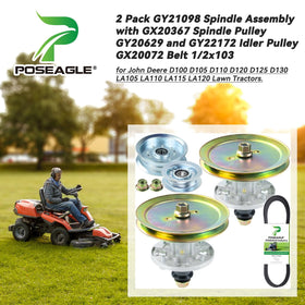 POSEAGLE spindle pulley gx20367 detail aiding precise deck operation.